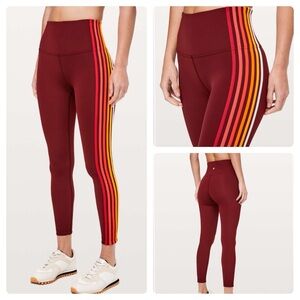 Lululemon Take A Hint 7/8 Tight *25"
Deep Rouge Size 6, New Condition